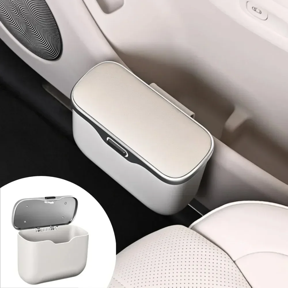 Car Trash Can Portable Hanging - Waterproof Car Trash Can With Lid recension och pris