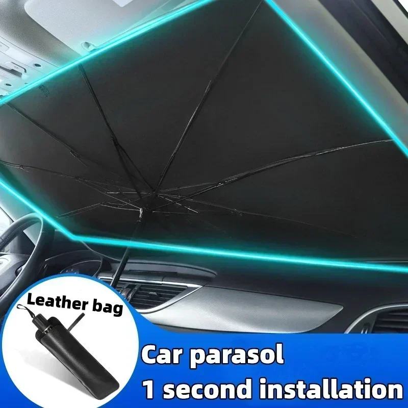 Car Windshield Sun Shade, Fold - Car Sunshade Windshield Umbrella Foldable recension och pris