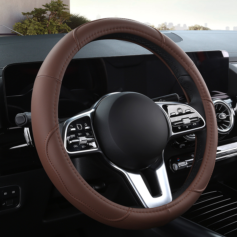 Car  Anti-Slip Leather  Steeri - Car Steering Wheel Cover Anti Slip Breathable recension och pris